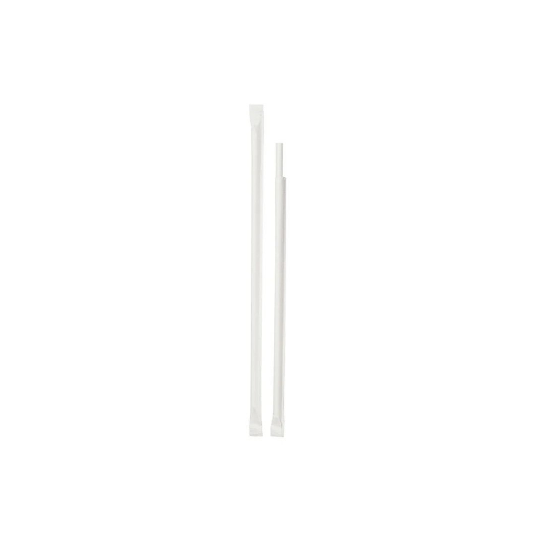 Beyaz Kağıt Pipet Kağıt Sargılı 8 x 240 mm